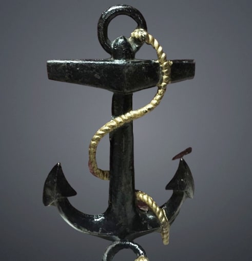 Marine Ship Salvaged Old Small Antique Anchor