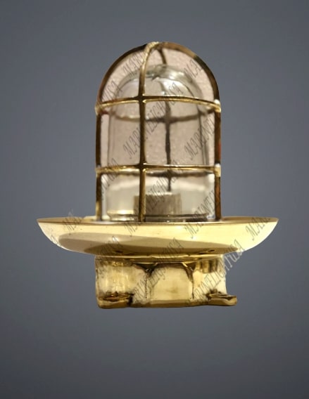 Vintage Ceiling Mounted Bulkhead Light Fixture